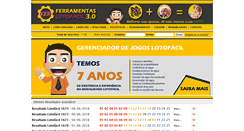 Desktop Screenshot of ferramentaslotofacil.com.br