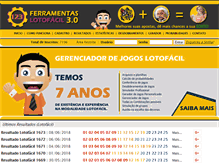 Tablet Screenshot of ferramentaslotofacil.com.br